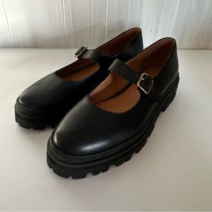 Madewell black Freya platform Lugsole Mary Jane chunky platform shoes sz 8.5